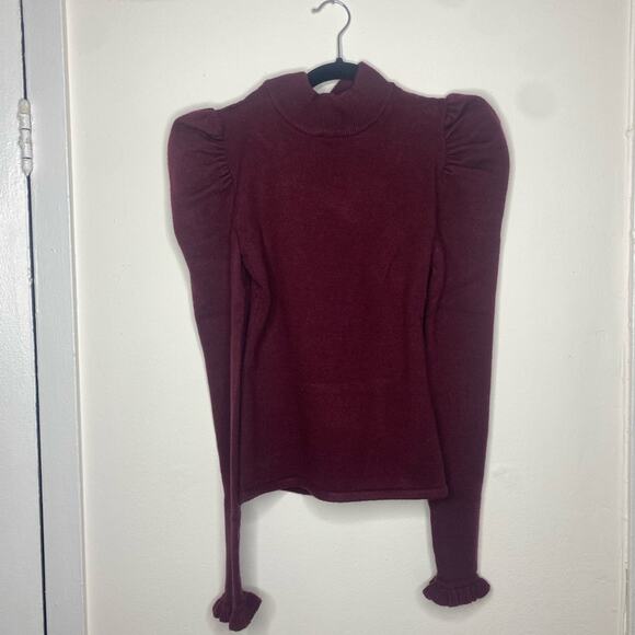 LPA Women’s Small - Marie Sweater in Wine Red  - Cutout Back - Picture 6 of 10